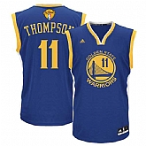 Golden State Warriors #11 Klay Thompson Blue 2017 NBA Finals Swingman Jersey,baseball caps,new era cap wholesale,wholesale hats